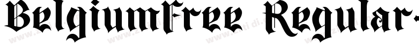 BelgiumFree Regular字体转换